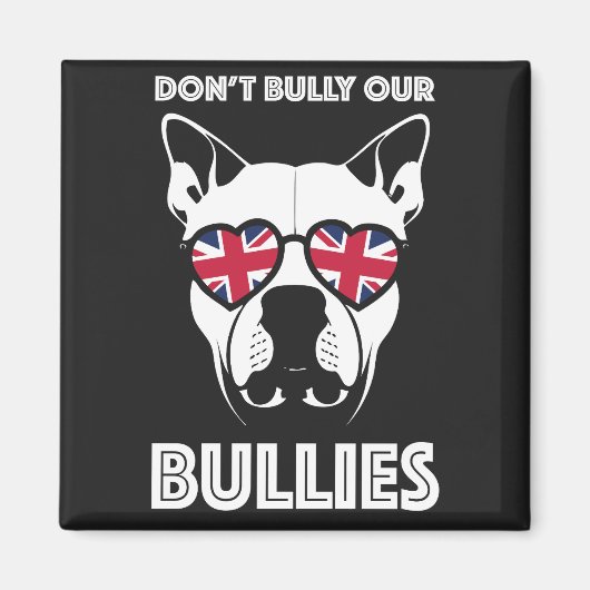 nicht unsere Bullen einschüchtern Magnet (Vorne)