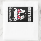 nicht unsere Bullen einschüchtern Rechteckiger Aufkleber (Tasche)