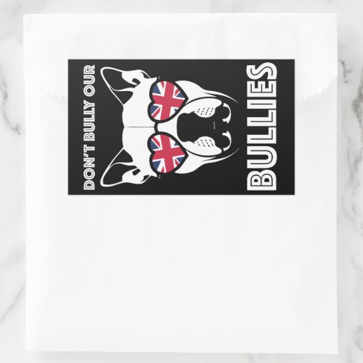 nicht unsere Bullen einschüchtern Rechteckiger Aufkleber (Tasche)