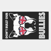 nicht unsere Bullen einschüchtern Rechteckiger Aufkleber (Vorderseite)