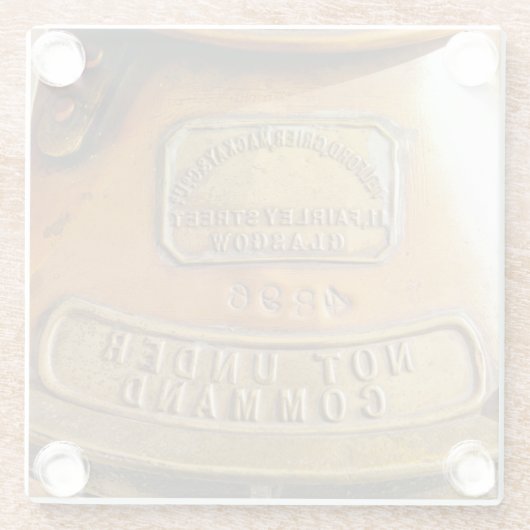 Nicht unter Befehl Glasuntersetzer (Rückseite)