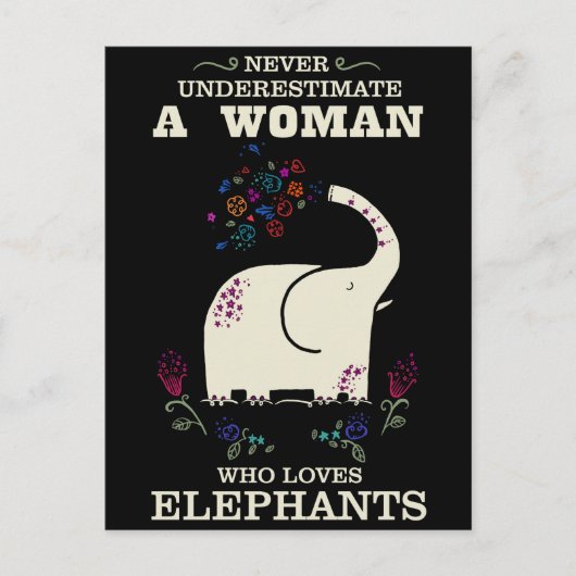 Nicht unterschätzen Postkarte (Vorderseite)