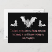 Nicht Vampire Postkarte (Vorne/Hinten)
