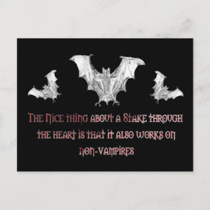 Nicht Vampire Postkarte