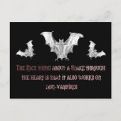Nicht Vampire Postkarte (Vorderseite)