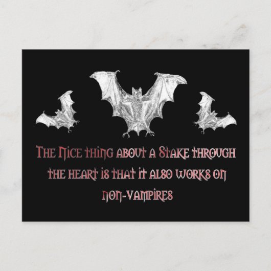 Nicht Vampire Postkarte (Vorderseite)
