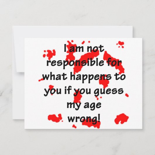 nicht verantwortlich (Vorderseite)