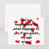 nicht verantwortlich (Vorne/Hinten)