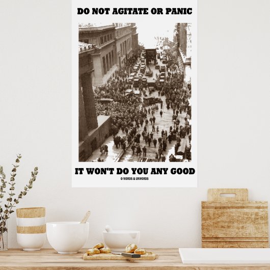 Nicht verärgern oder panisieren, das wird dir nich poster (Küche)