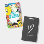 Nicht verbales Abzeichen Ausweis (Vorder- & Rückseite)