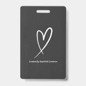 Nicht verbales Abzeichen Ausweis (Rückseite)