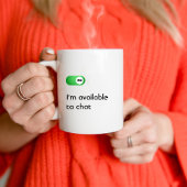 Nicht verfügbar für Chat, Funny, Spaß, Joke, Spaß Kaffeetasse