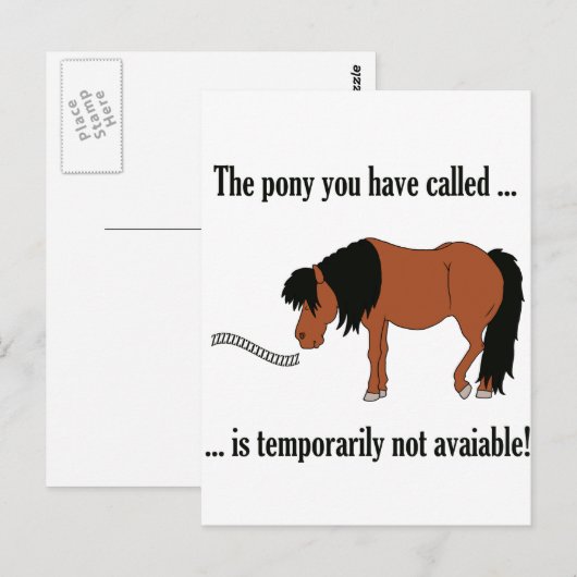 Nicht verfügbar! postkarte (Vorne/Hinten)