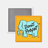 Nicht vergessen Magnet (Vorderseite/Rückseite)