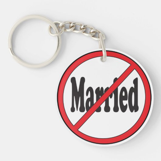 Nicht Verheiratet Schlüsselanhänger (Vorderseite)