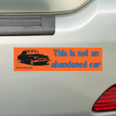 Nicht verlassene Orange Autoaufkleber (Auf Auto)