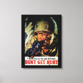 Nicht verletzen leinwanddruck (Vorderseite)