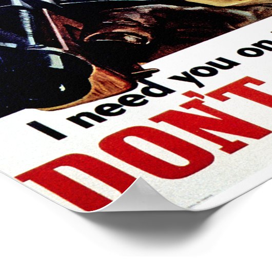 Nicht verletzen poster (Ecke)