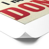 Nicht verletzen poster (Ecke)