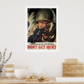 Nicht verletzen poster (Küche)