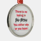 Nicht verlierend in Jiu Jitsu Silbernes Ornament (Rechts)