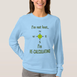Nicht verloren aber, GPS-T - Shirt nachrechnend