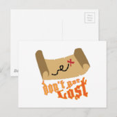 Nicht verloren gehen postkarte (Vorne/Hinten)