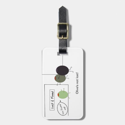Nicht verloren Gepäckmarke Gepäckanhänger (Vorderseite vertikal)