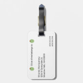 Nicht verloren Gepäckmarke Gepäckanhänger (Rückseite vertikal)