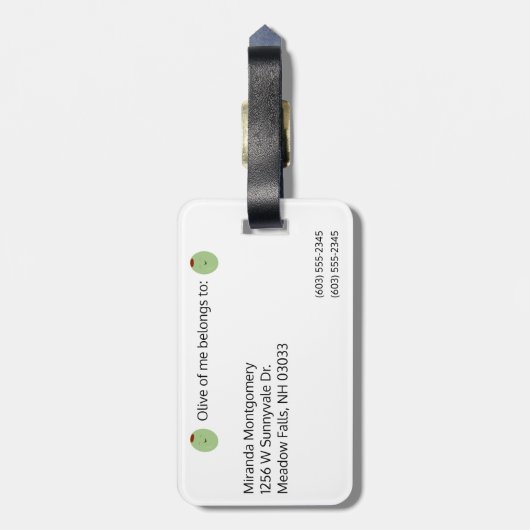 Nicht verloren Gepäckmarke Gepäckanhänger (Rückseite vertikal)