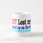 nicht verlorener Verstand Kaffeetasse (Mittel)