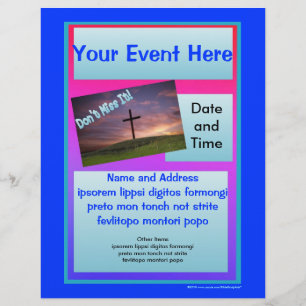 Nicht verpassen Flyer - Blau