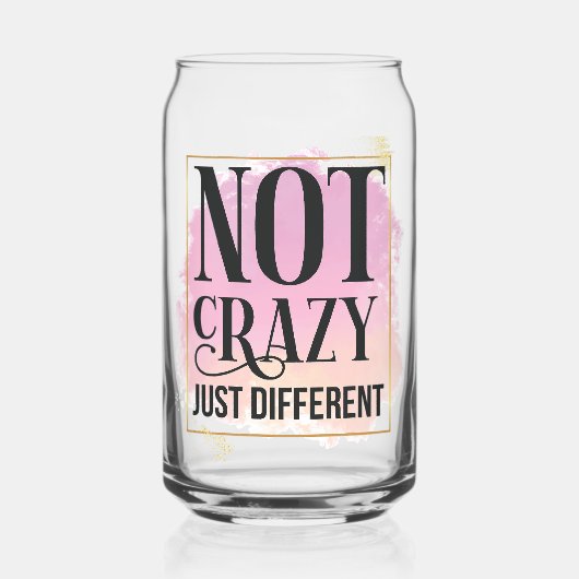 Nicht verrückt einfach anders dosenglas (Vorderseite)