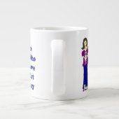 (Nicht verrückte) Katzen-Dame Jumbo-Tasse (Rückseite)