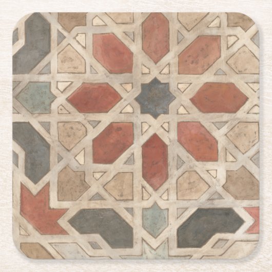 Nicht-Verschönerter Marrakesch-Entwurf II Rechteckiger Pappuntersetzer (Vorderseite)