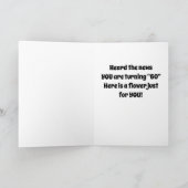 NICHT VERSUCHEN **HINTERN** IN AUF IHREN (60. GEBU KARTE (Innenseite)