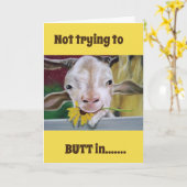 NICHT VERSUCHEN **HINTERN** IN AUF IHREN (70. GEBU KARTE (Gelbe Blume)