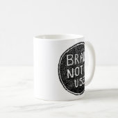 Nicht verwendetes Gehirn Kaffeetasse (VorderseiteRechts)