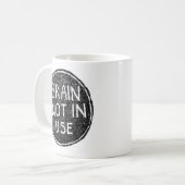 Nicht verwendetes Gehirn Kaffeetasse (Vorderseite Links)