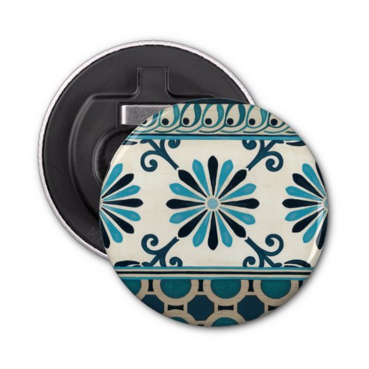 Nicht verzierte Indigofries II Flaschenöffner (Vorderseite)