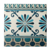 Nicht verzierte Indigofries II Fliese (Vorderseite)