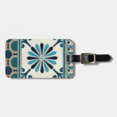 Nicht verzierte Indigofries II Gepäckanhänger (Vorderseite horizontal)