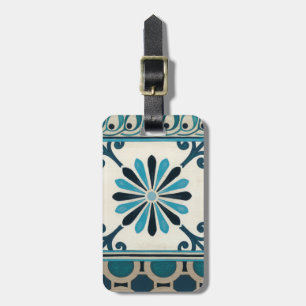 Nicht verzierte Indigofries II Gepäckanhänger