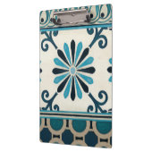 Nicht verzierte Indigofries II Klemmbrett (Links)