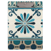 Nicht verzierte Indigofries II Klemmbrett (Vorderseite)