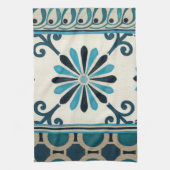 Nicht verzierte Indigofries II Küchentuch (Vertikal)