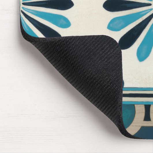 Nicht verzierte Indigofries II Mousepad (Ecke)