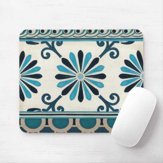 Nicht verzierte Indigofries II Mousepad (Mit Mouse)