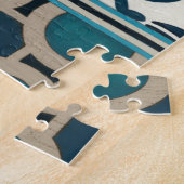 Nicht verzierte Indigofries II Puzzle (Seite)