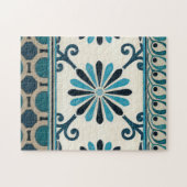 Nicht verzierte Indigofries II Puzzle (Horizontal)